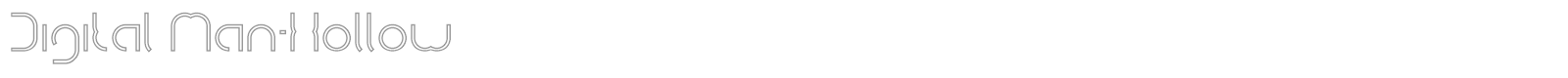 Digital Man font preview